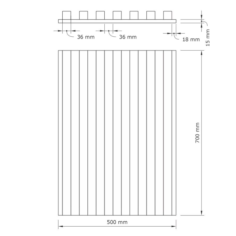 Acoustic Foam Lamellas